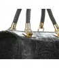 GEANȚĂ DIN PIELE cufăr Genuine Leather negru 214E
